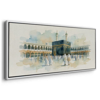 Mecca Watercolor - Canvas