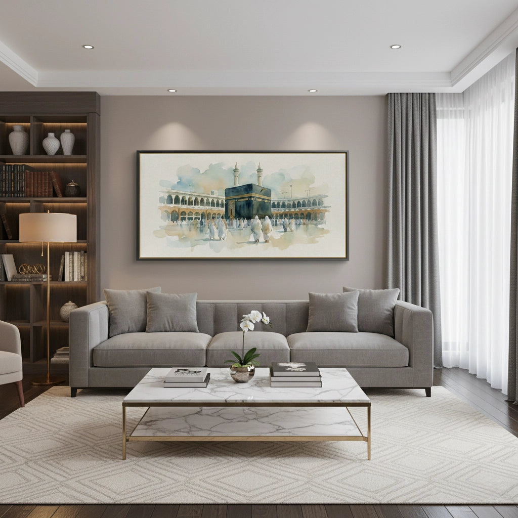 2Mecca Watercolor - Canvas