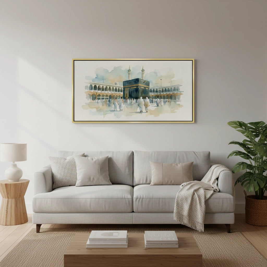 2Mecca Watercolor - Canvas