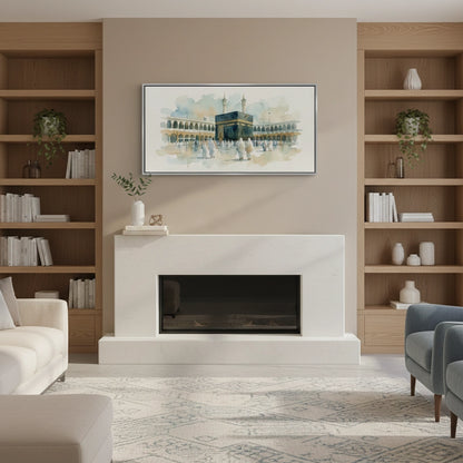 Mecca Watercolor - Canvas