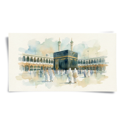 Mecca Watercolor - Poster