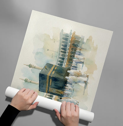 Mecca Watercolor - Poster