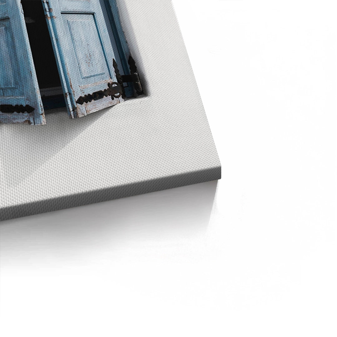 2Mediterranean Blue Window - Canvas