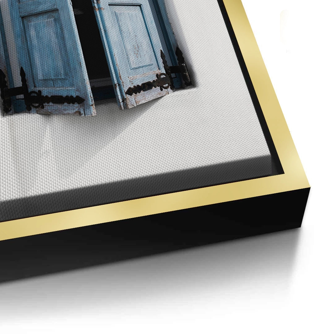 2Mediterranean Blue Window - Canvas