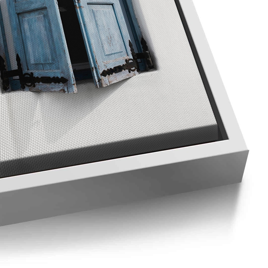 2Mediterranean Blue Window - Canvas
