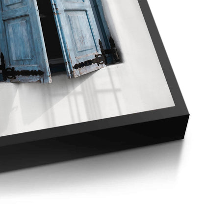 Mediterranean Blue Window - Fine Art