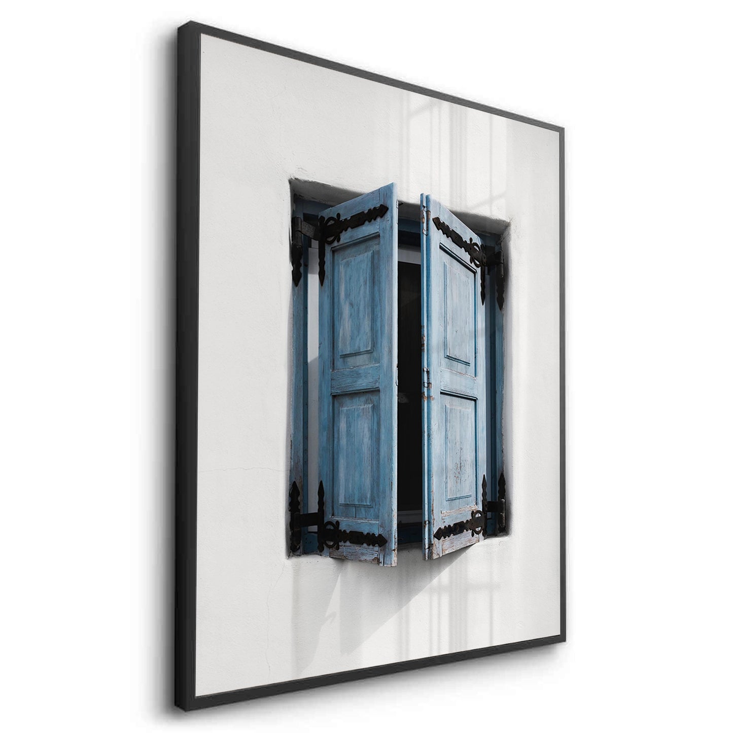 2Mediterranean Blue Window - Fine Art