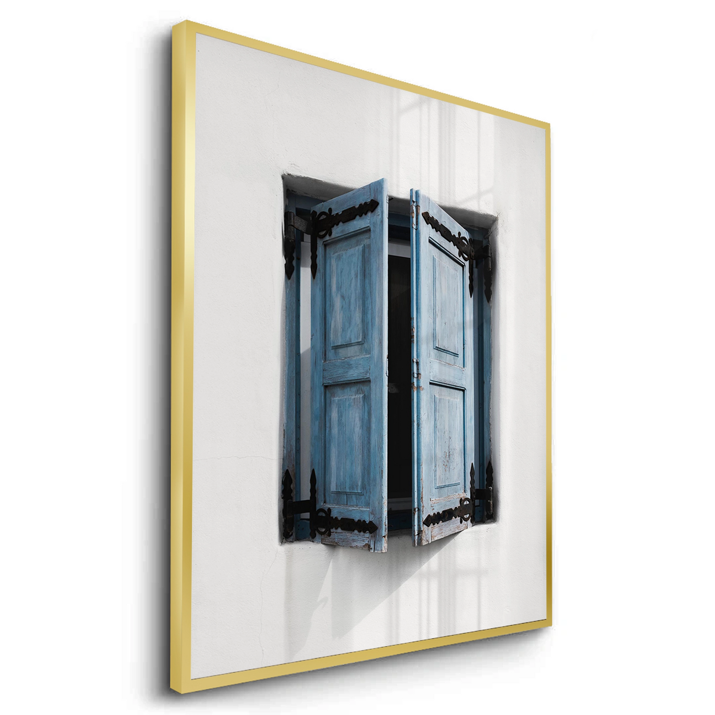 2Mediterranean Blue Window - Fine Art