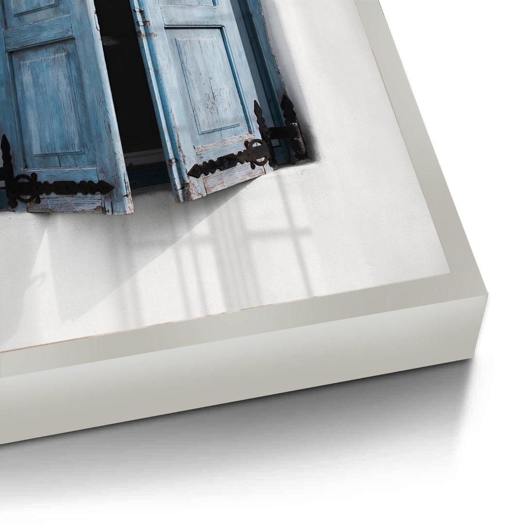 2Mediterranean Blue Window - Fine Art