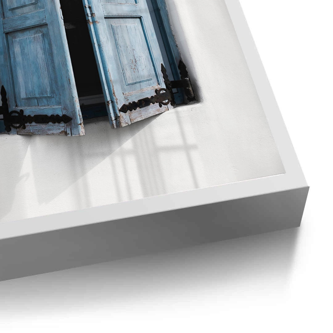 2Mediterranean Blue Window - Fine Art