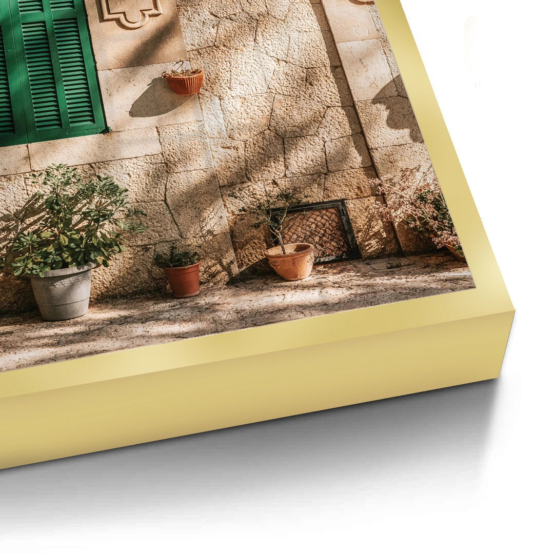 2Mediterranean Green Shutters - Fine Art