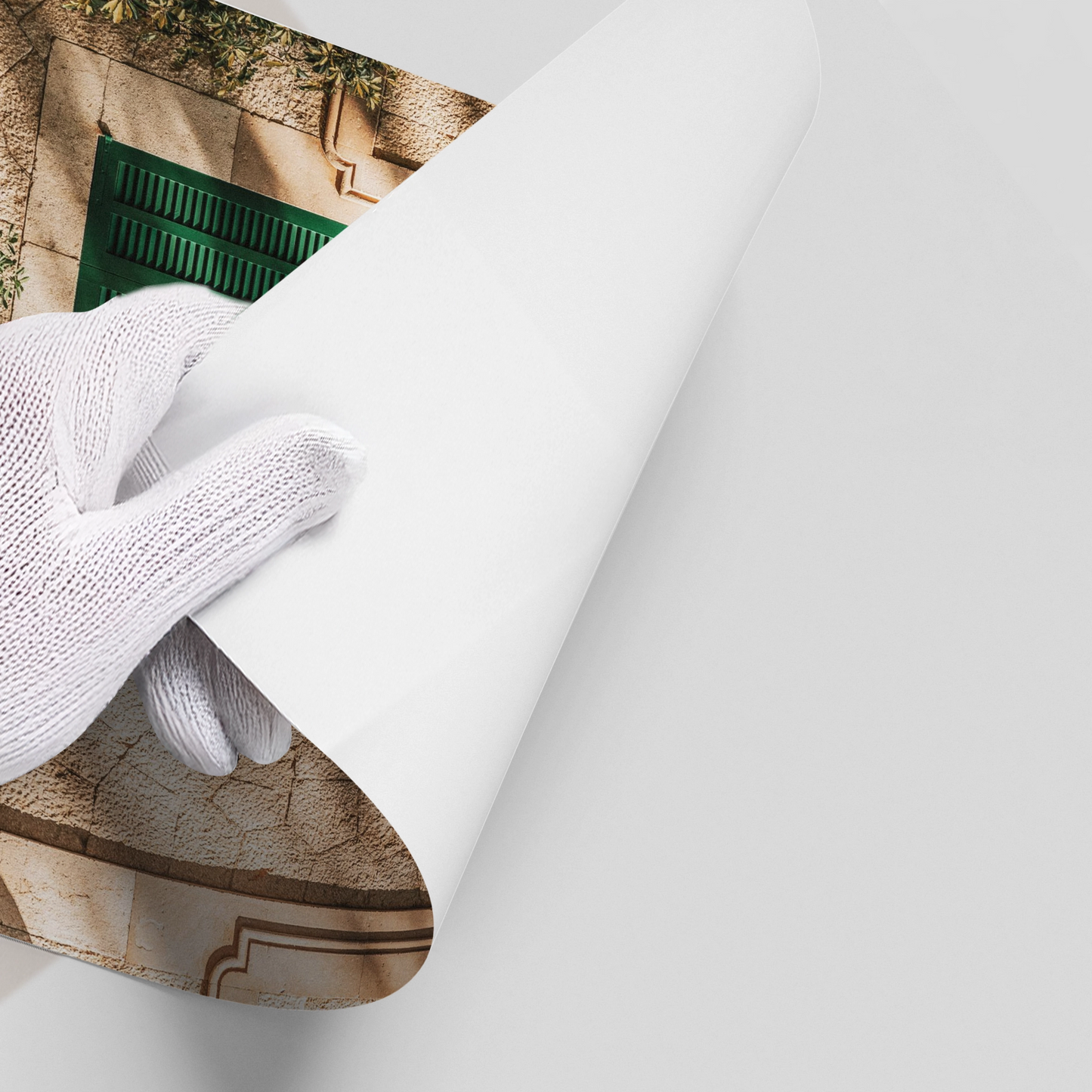 2Mediterranean Green Shutters - Poster