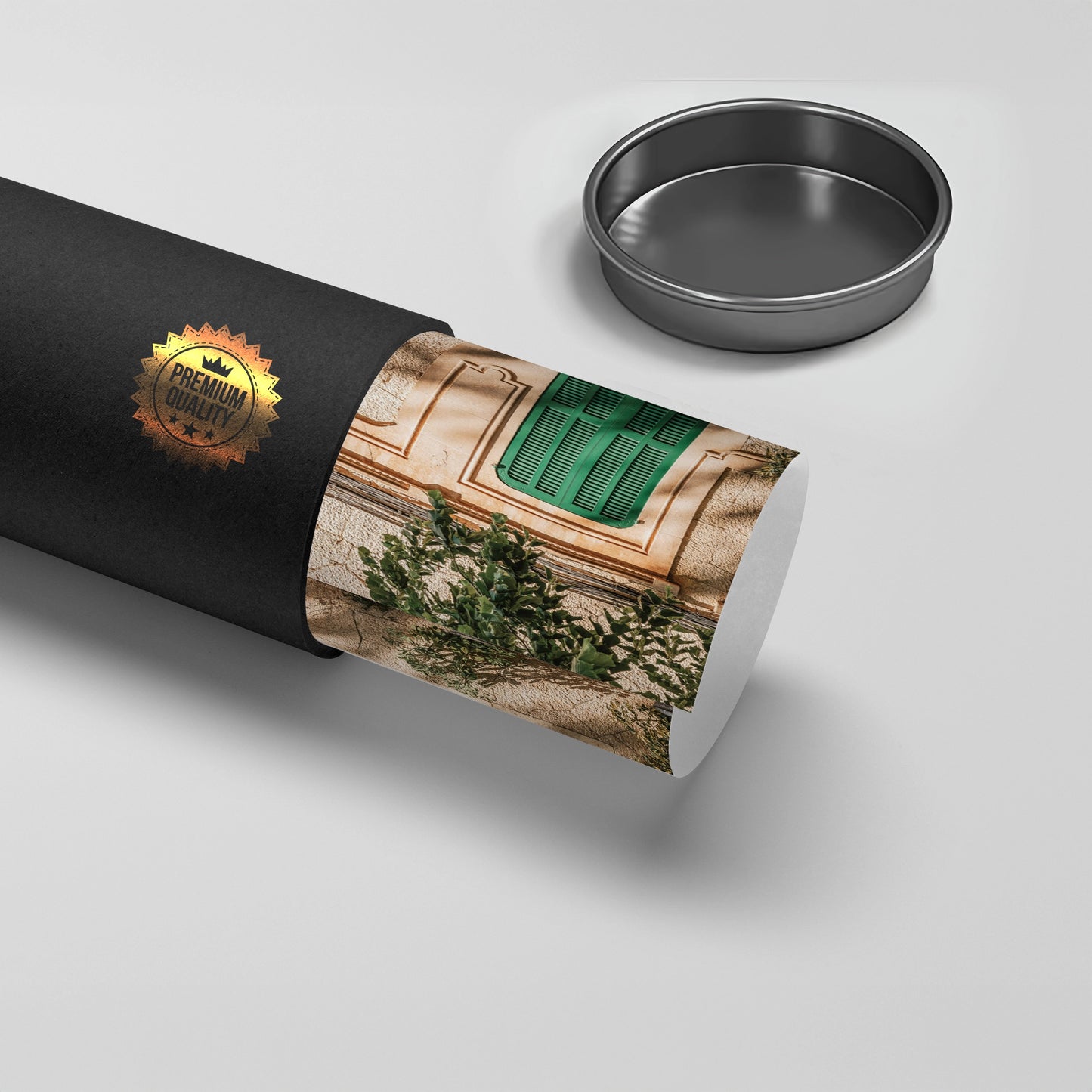 2Mediterranean Green Shutters - Poster