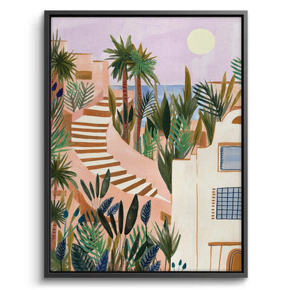 Mediterranean Terracotta Steps - Canvas