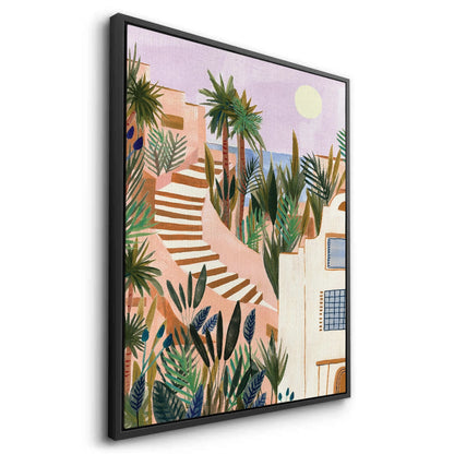 Mediterranean Terracotta Steps - Canvas