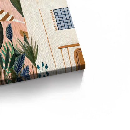 Mediterranean Terracotta Steps - Canvas