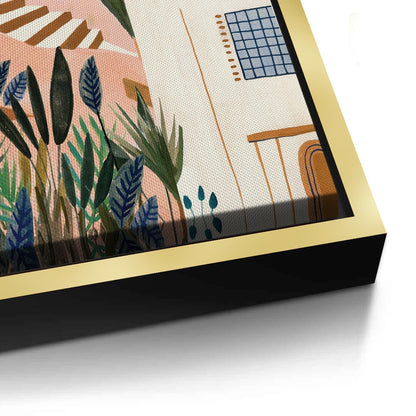 Mediterranean Terracotta Steps - Canvas