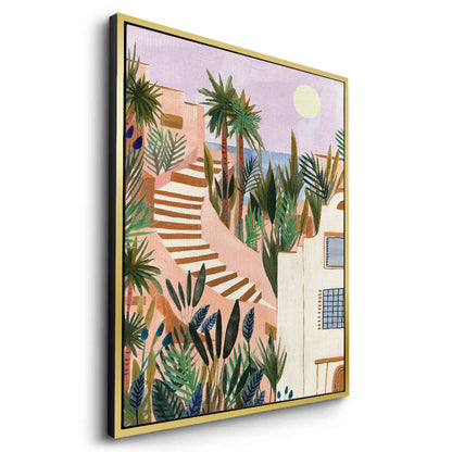 Mediterranean Terracotta Steps - Canvas