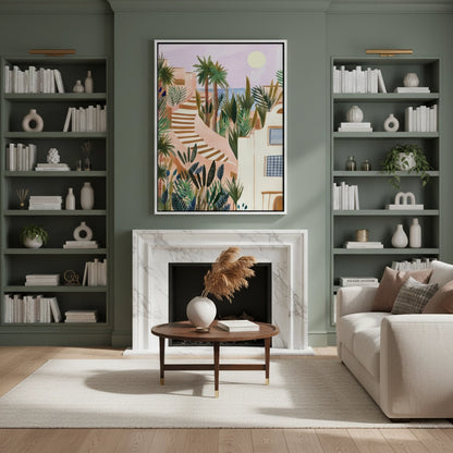 Mediterranean Terracotta Steps - Canvas