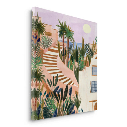 Mediterranean Terracotta Steps - Canvas