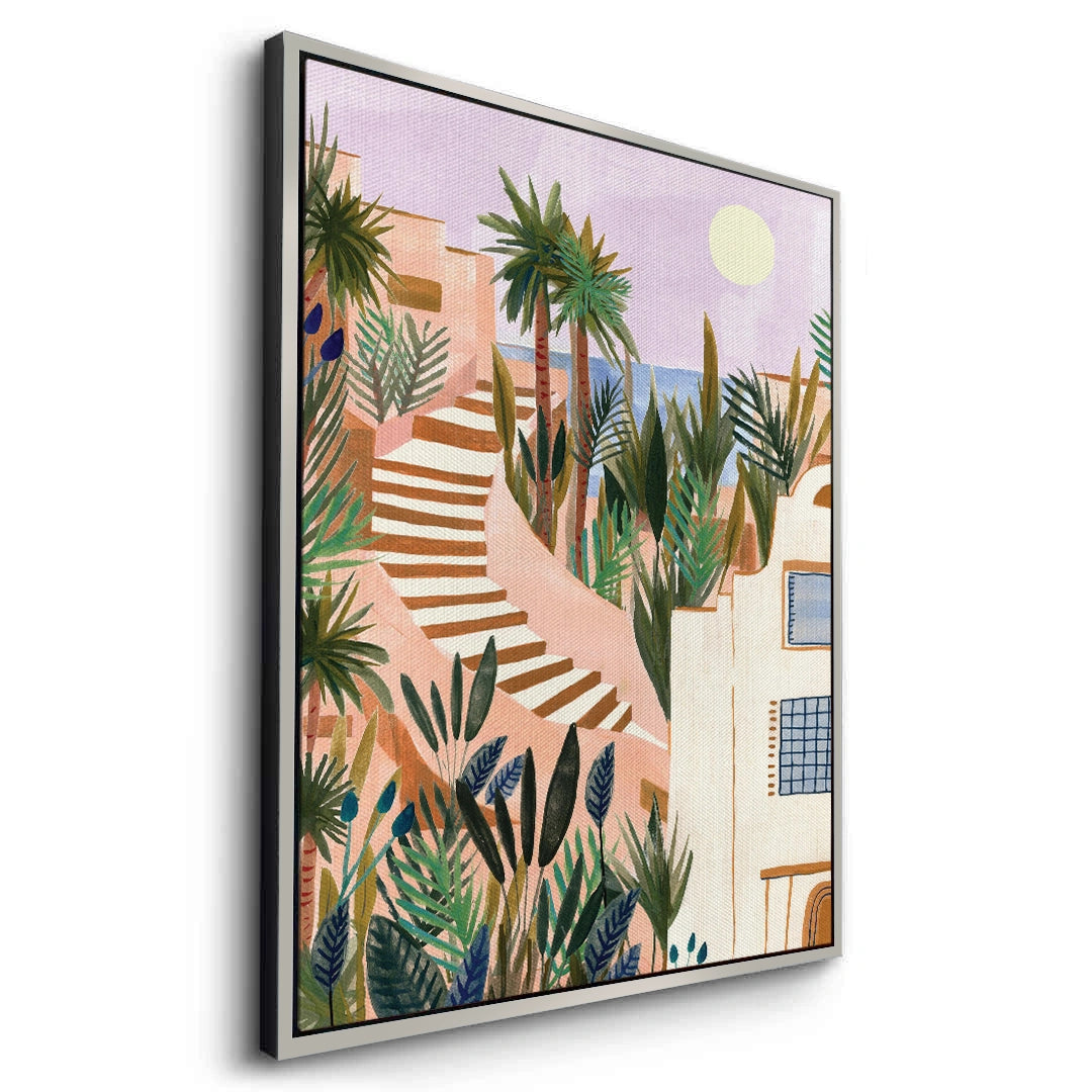 2Mediterranean Terracotta Steps - Canvas