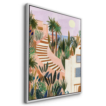 Mediterranean Terracotta Steps - Canvas