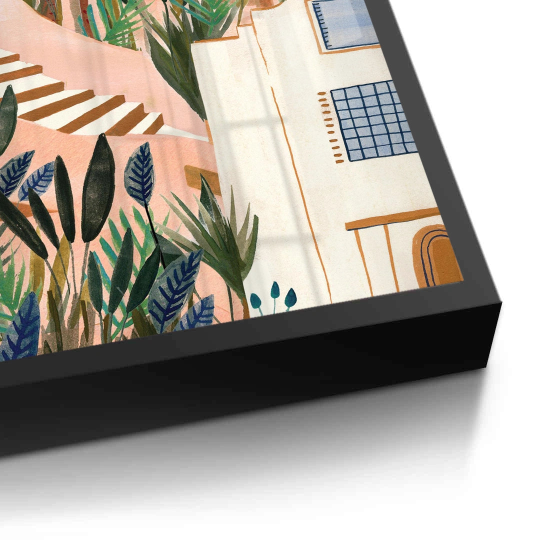 2Mediterranean Terracotta Steps - Fine Art