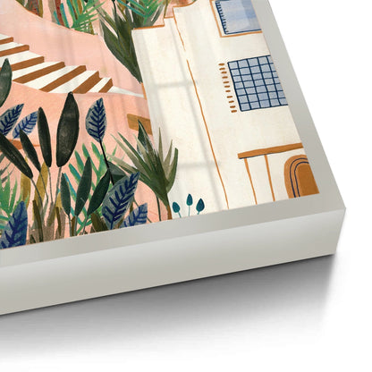 Mediterranean Terracotta Steps - Fine Art