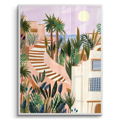 Mediterranean Terracotta Steps - Fine Art