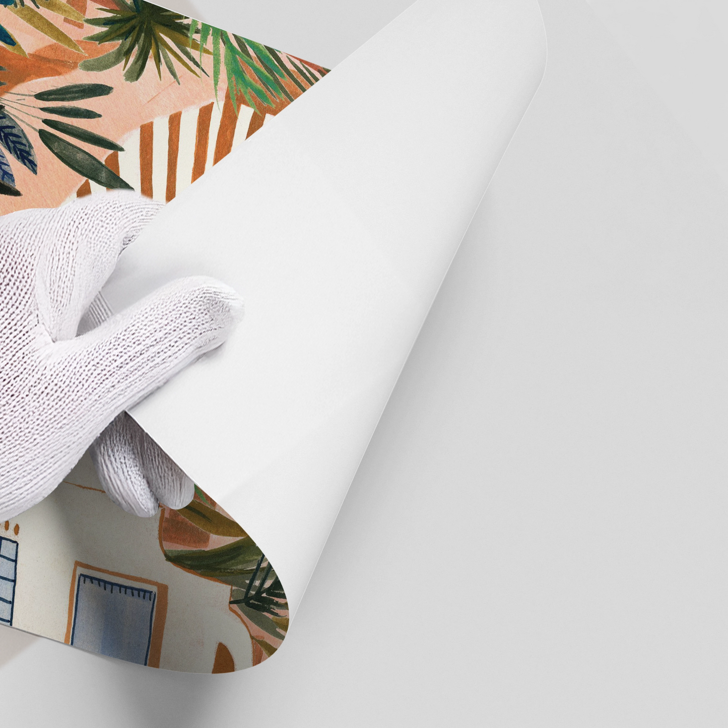 2Mediterranean Terracotta Steps - Poster