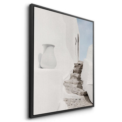 Mediterranean White Alley - Canvas