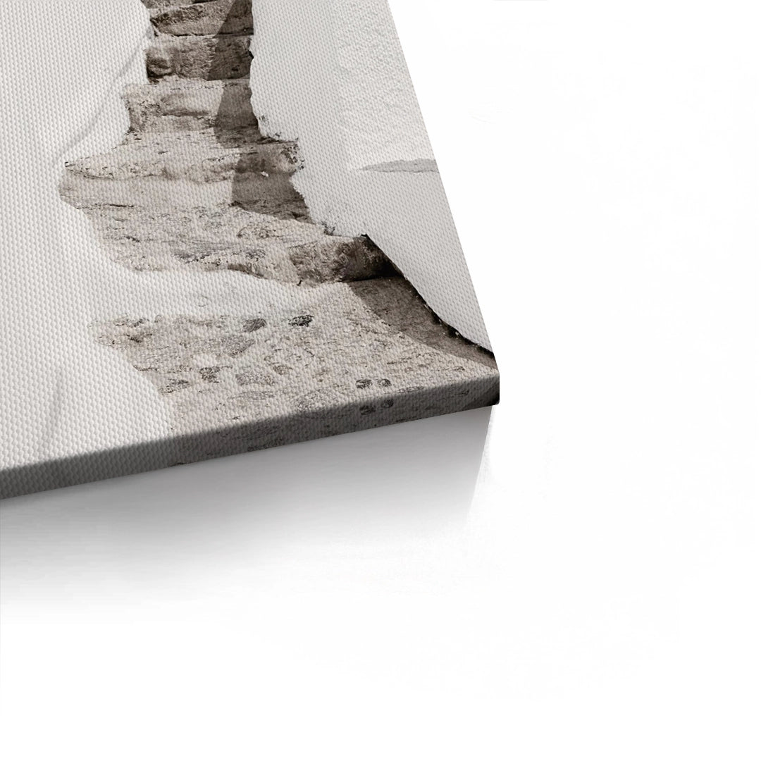 2Mediterranean White Alley - Canvas