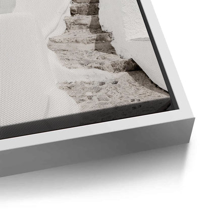 Mediterranean White Alley - Canvas