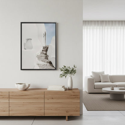 Mediterranean White Alley - Canvas