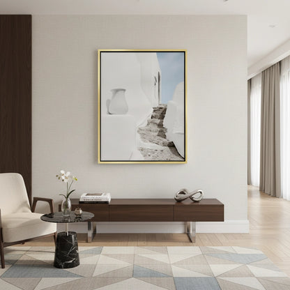 Mediterranean White Alley - Canvas