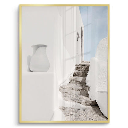 Mediterranean White Alley - Fine Art