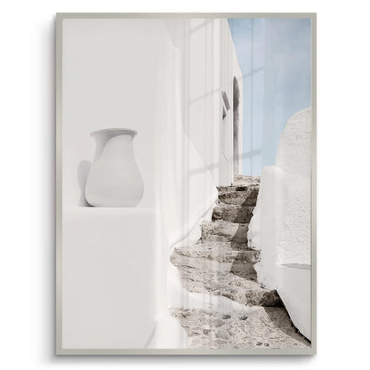 Mediterranean White Alley - Fine Art