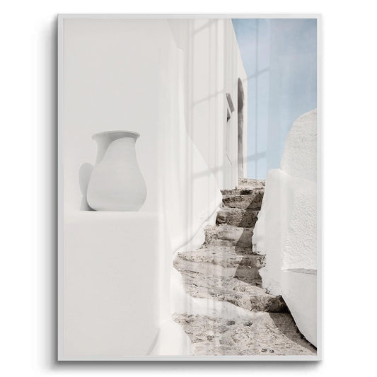 Mediterranean White Alley - Fine Art