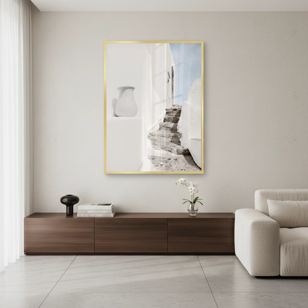 2Mediterranean White Alley - Fine Art