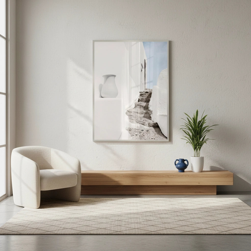 2Mediterranean White Alley - Fine Art