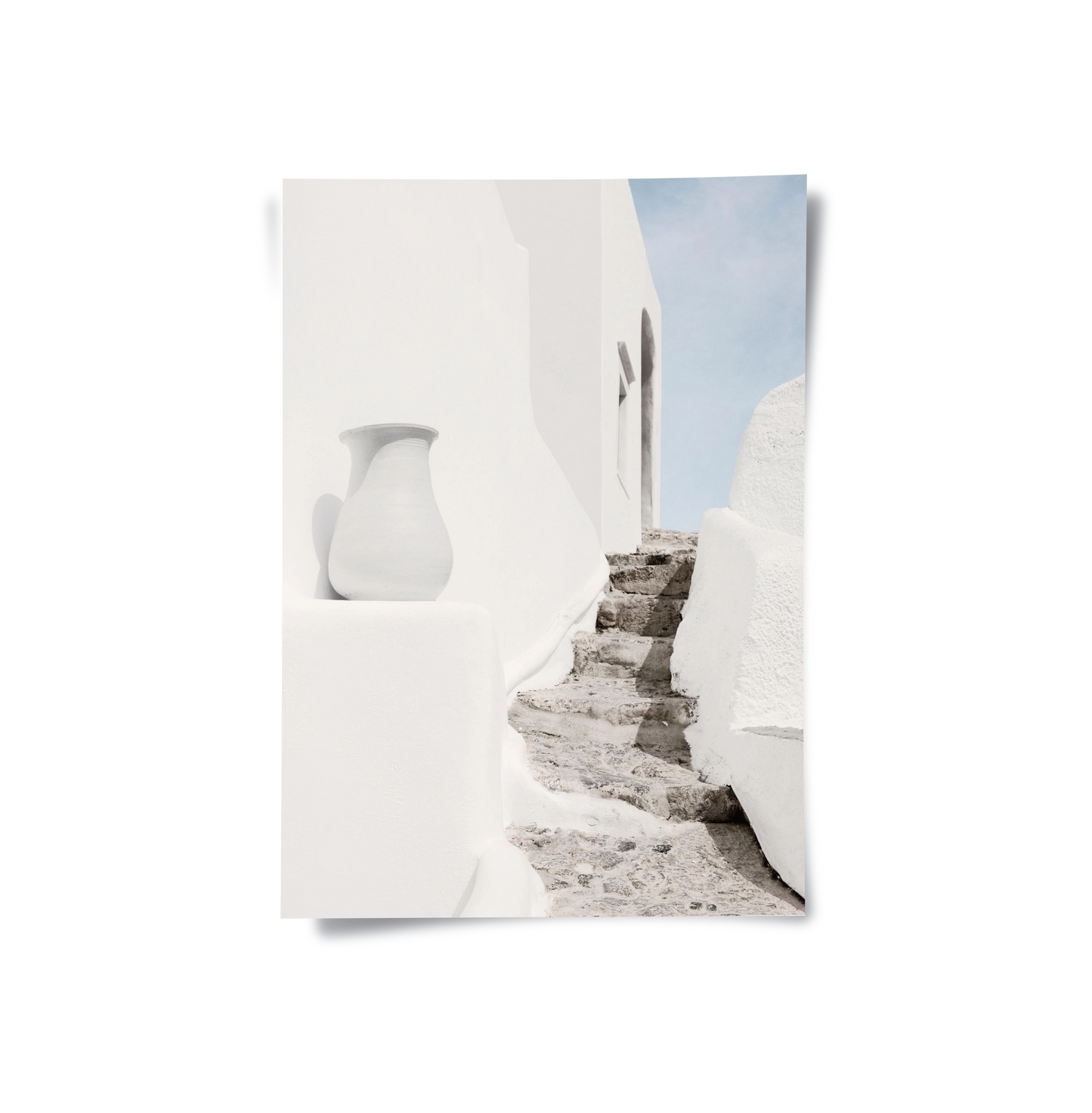 2Mediterranean White Alley - Poster