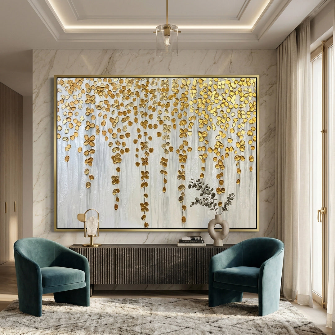 Metallic Gold Wisteria luxury design item for UAE customers
