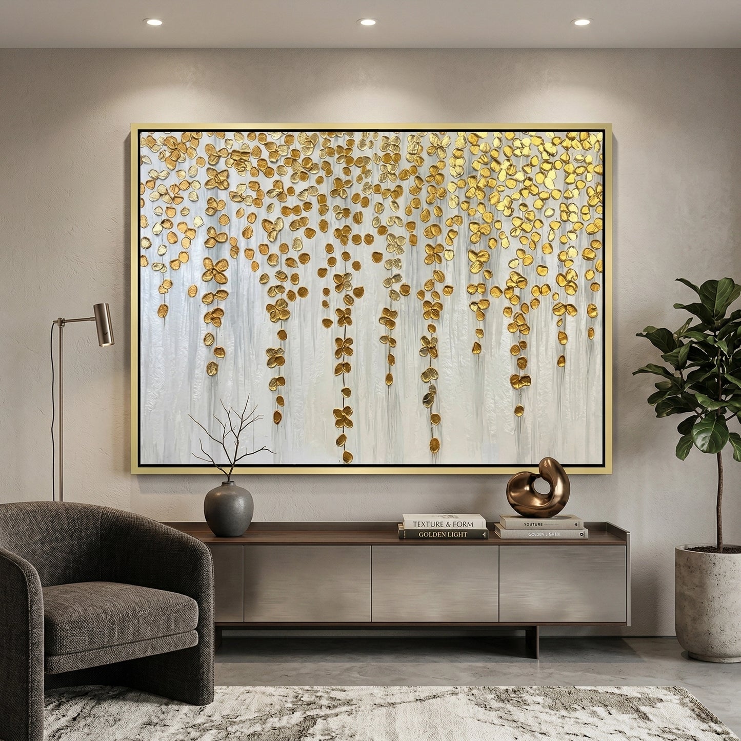 2Metallic Gold Wisteria premium finish product UAE online store