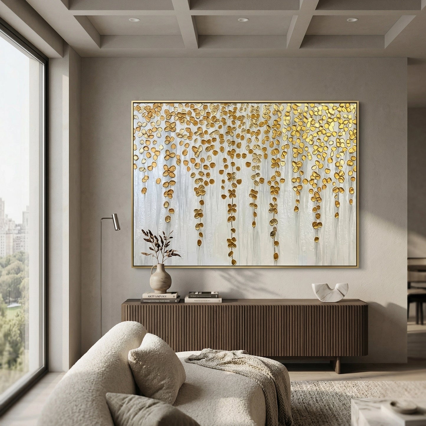 2Metallic Gold Wisteria stylish modern piece for UAE shoppers