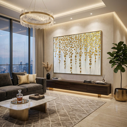 Metallic Gold Wisteria high-end decorative product UAE