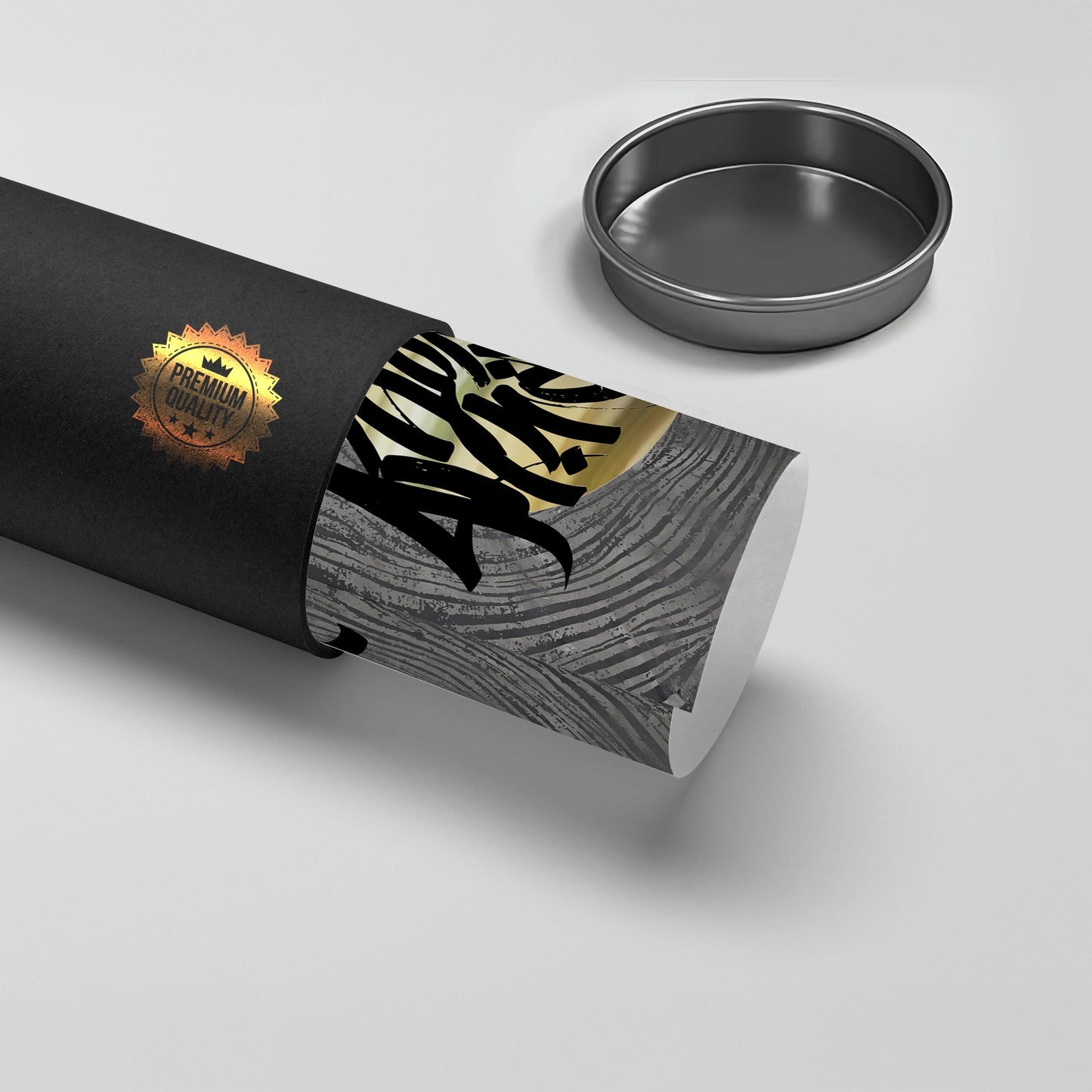 2Metallic Script Flow - Poster