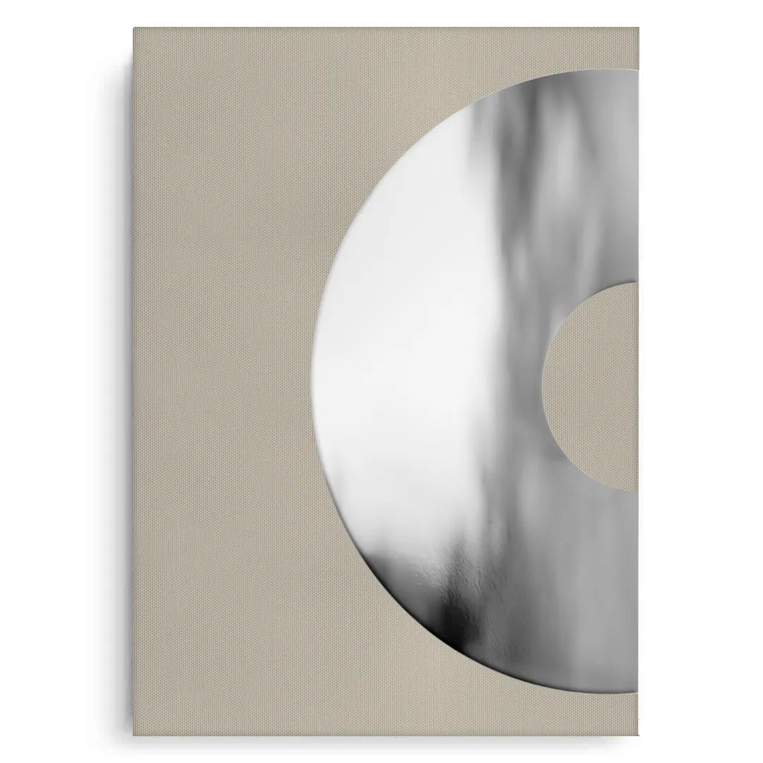 2Metallic Split Circle Set of 2 - Canvas