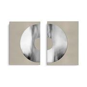 Metallic Split Circle Set of 2 - Canvas - Jasmineart.ae