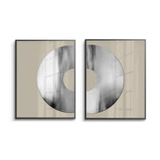 Metallic Split Circle Set of 2 - Fine Art - Jasmineart.ae
