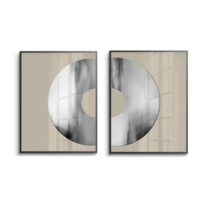 Metallic Split Circle Set of 2 - Fine Art